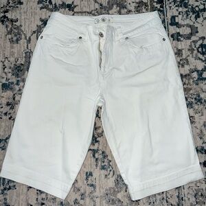 Izod White Jean Shorts